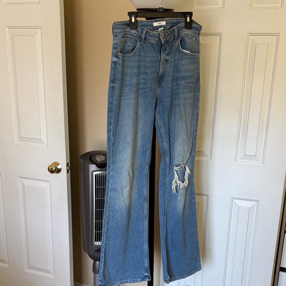 FOREVER 21 FLARE Women's Blue Jeans